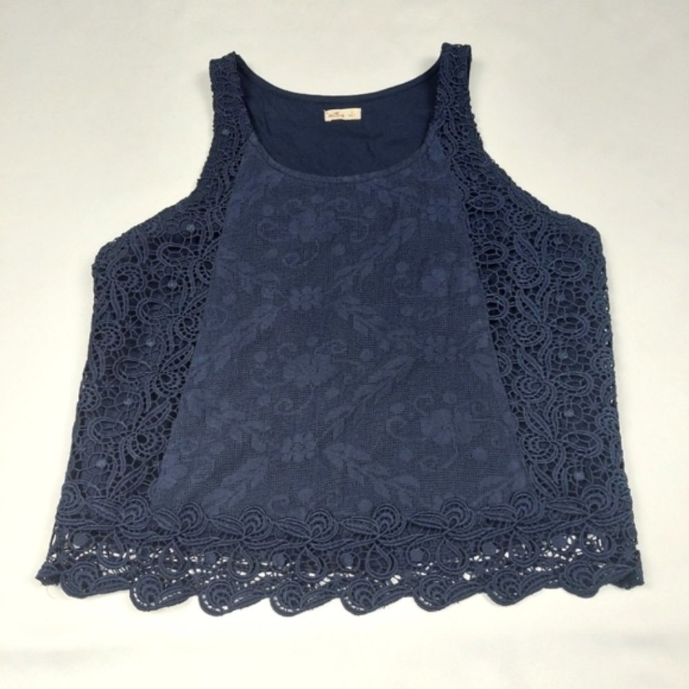 3/$15🔥 HOLLISTER NAVY BLUE TANK TOP SIZE SMALL